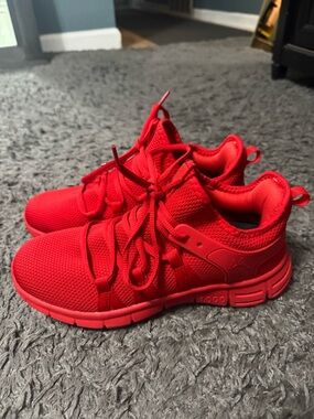 Women’s Lightweight Red Athletic Sneakers